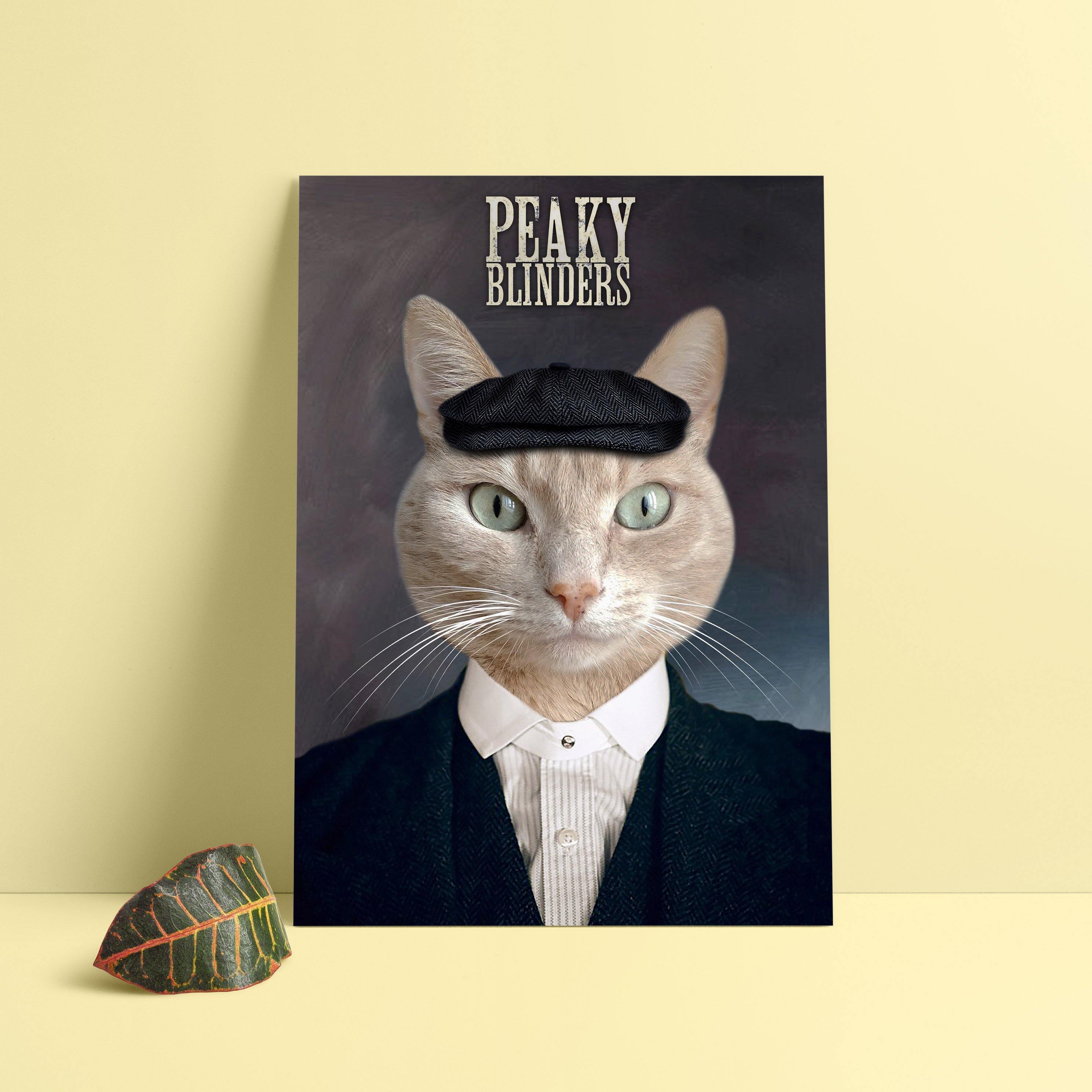 Kişiye Özel Tasarım Kedi Kanvas Tablosu