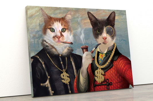 Kişiye özel şövalye kedi tablosu Dali Pups'ta. Kedine ve kişiye özel tasarım kanvas tablo hazırlatmak istemez misin?