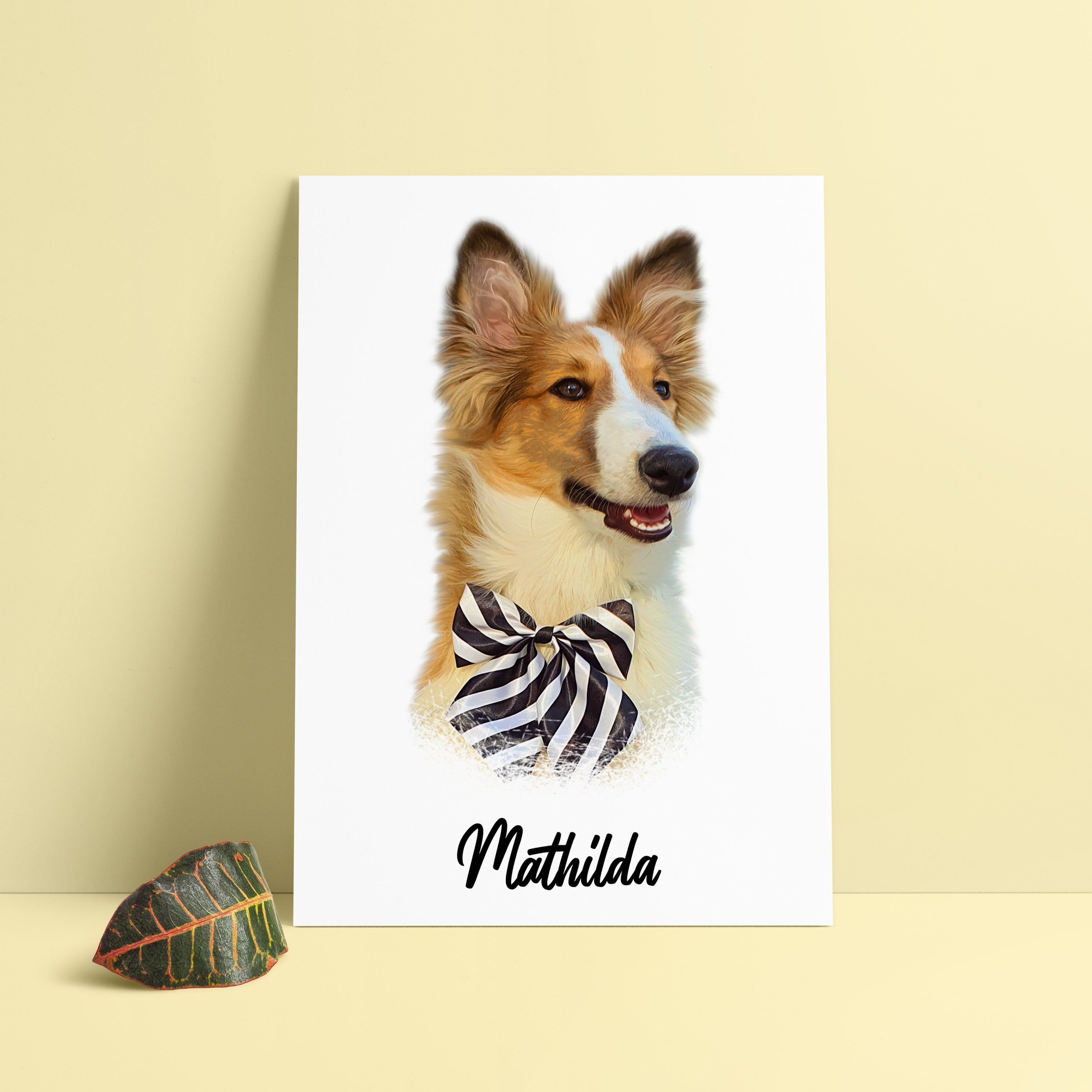 Kişiye Özel Evcil Hayvan Kanvas Tablosu - Pet Kanvas Tablo - Evcil Hayvan Tablosu- Kişiye Özel Evcil Hayvan Tablosu