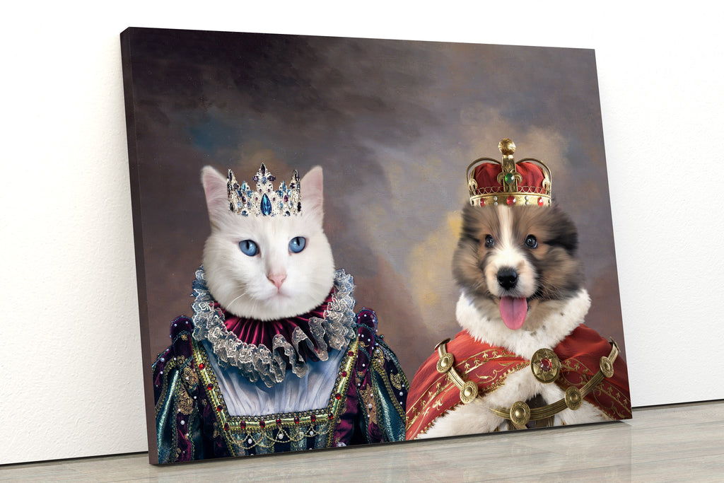 Kişiye Özel Evcil Hayvan Kanvas Tablosu - Kişiye Özel Kedi Rönesans Tablosu - Kişiye Özel Pet Kanvas Tablo - Evcil Hayvan Tablosu