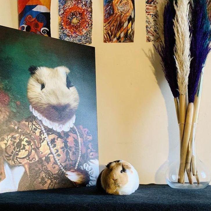 Prenses kedi tablosu burada. Prenses kedi, prenses köpek, prenses fare... Fark etmez, tablolarımız tüm evcil hayvanlara uygundur. Kişiye özel tablo burada!