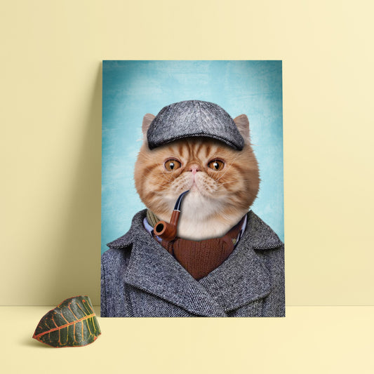 Dedektif kedi tablosu için hemen sitemizi ziyaret et. Kişiye özel evicl hayvan tablosu seçeneklerini görmek için tıkla.