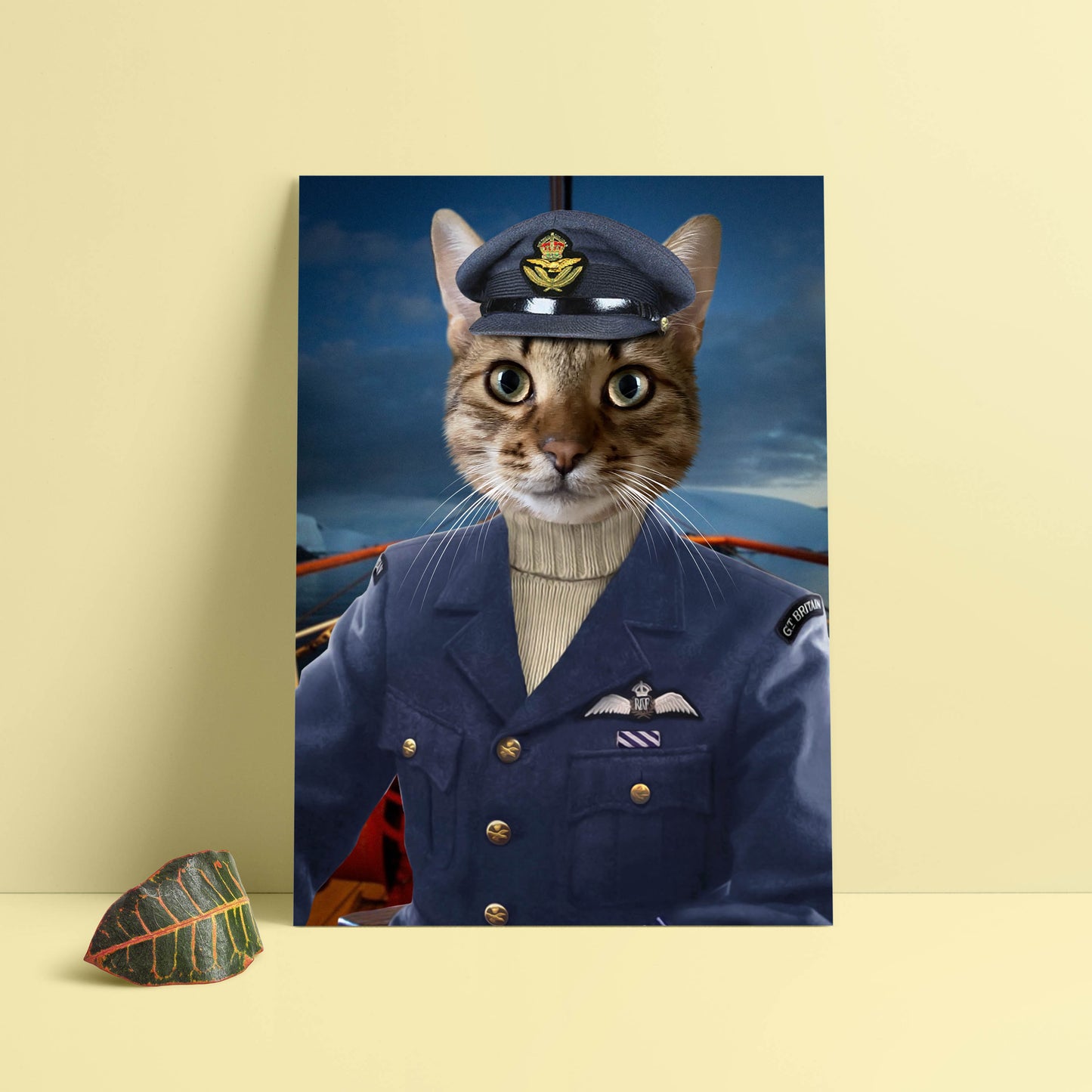 Kişiye Özel Evcil Hayvan Portresi için hemen tıkla! Kaptan kedi tablosu Dali Pups'ta!